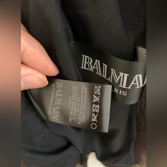Like new Balmain Leather Biker Jacket - Picture 6 of 11